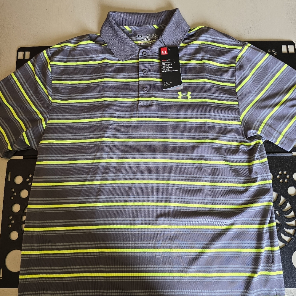 Under Armour Polo Shirt; Loose Fitted XL